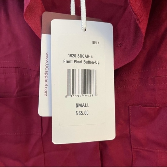UG apparel front pleat button sports shirt NWT womens size Small - Picture 6 of 12